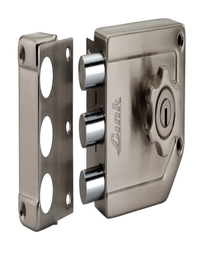 Link Tornado Rim Lock for Door | Double Action Movement Lock with 4 Hi-Tech Keys for Home, Office with Unique Rotary Knob | Both Side Key, Pearl |10 Years Warranty - Image 3
